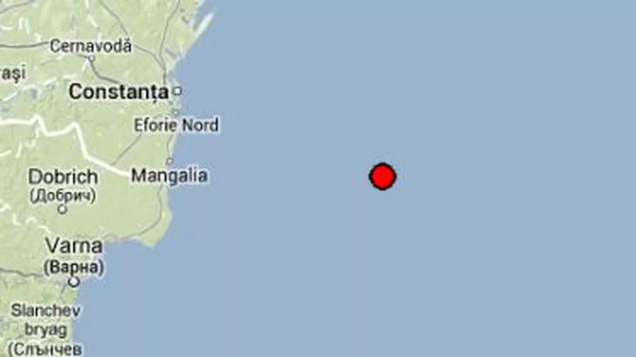 Un cutremur de 2,6 magnitudine s-a produs în Marea Neagră: Nu s-a resimțit pe litoral