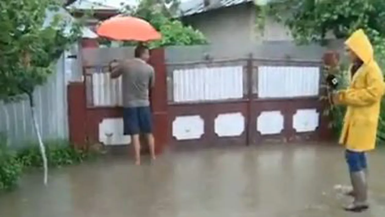 Inundații devastatoare în Vaslui: 500 hectare de teren și șapte gospodării au fost afectate (VIDEO)