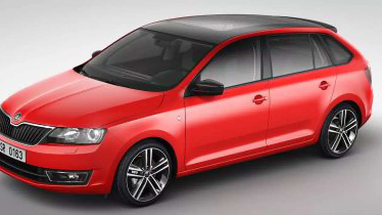 Skoda va lansa Rapid Spaceback, model compact ce îmbină elementele unui hatchback cu ale unui break (FOTO)