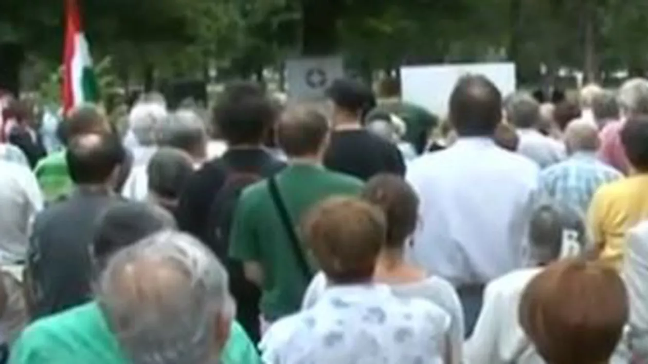 Maghiarii au protestat în toată Transilvania față de regionalizare (VIDEO)