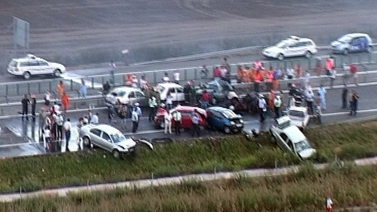Cinci mașini implicate într-un accident în lanț la Agigea