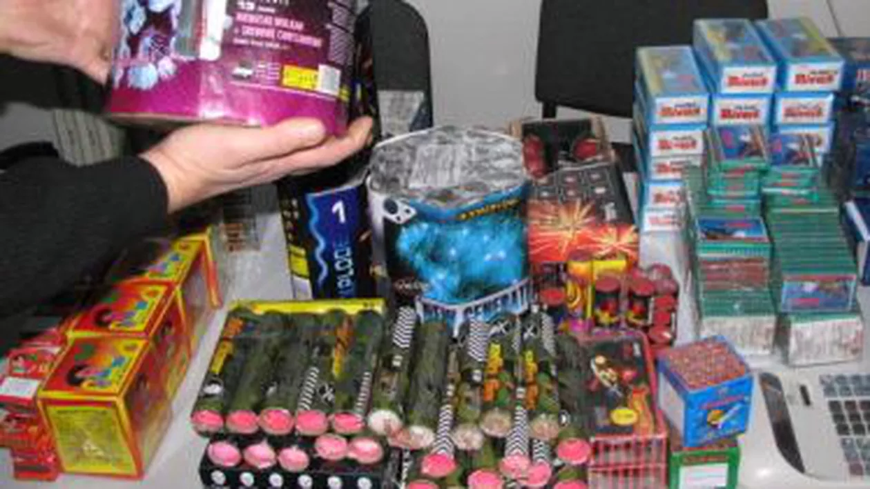 Ilfov: Cinci tone de materiale pirotehnice, consficate de polițiști dintr-un depozit din Chiajna