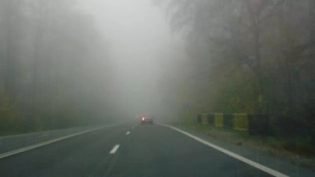 ANM: Cod galben de ceaţă în Teleorman, Giurgiu, Ialomiţa, Călăraşi, Ilfov şi Bucureşti