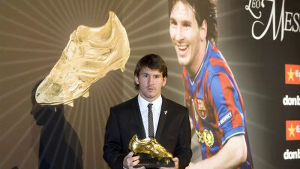 Messi a primit Gheata de Aur pentru a treia oară, un record