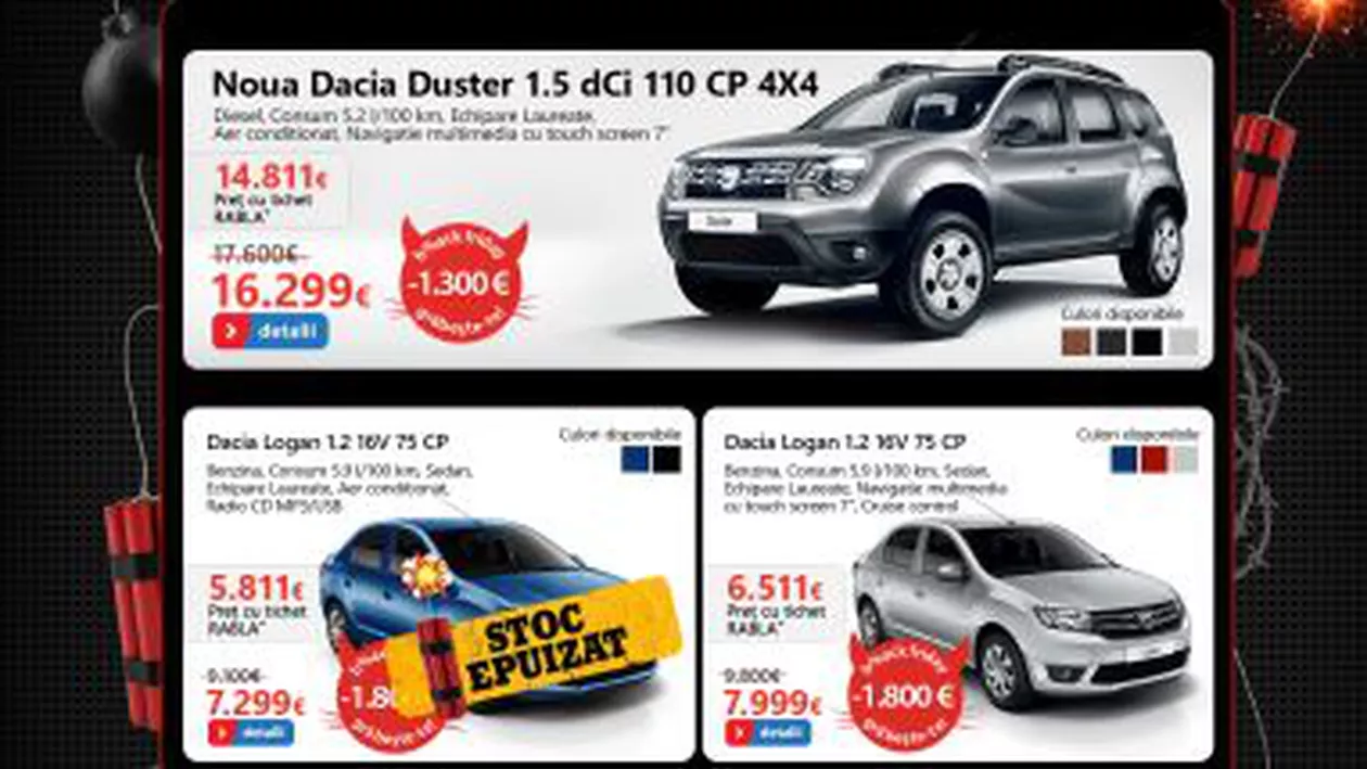 Retailerul eMAG a vândut patru mașini, imediat după startul campaniei de reduceri Black Friday