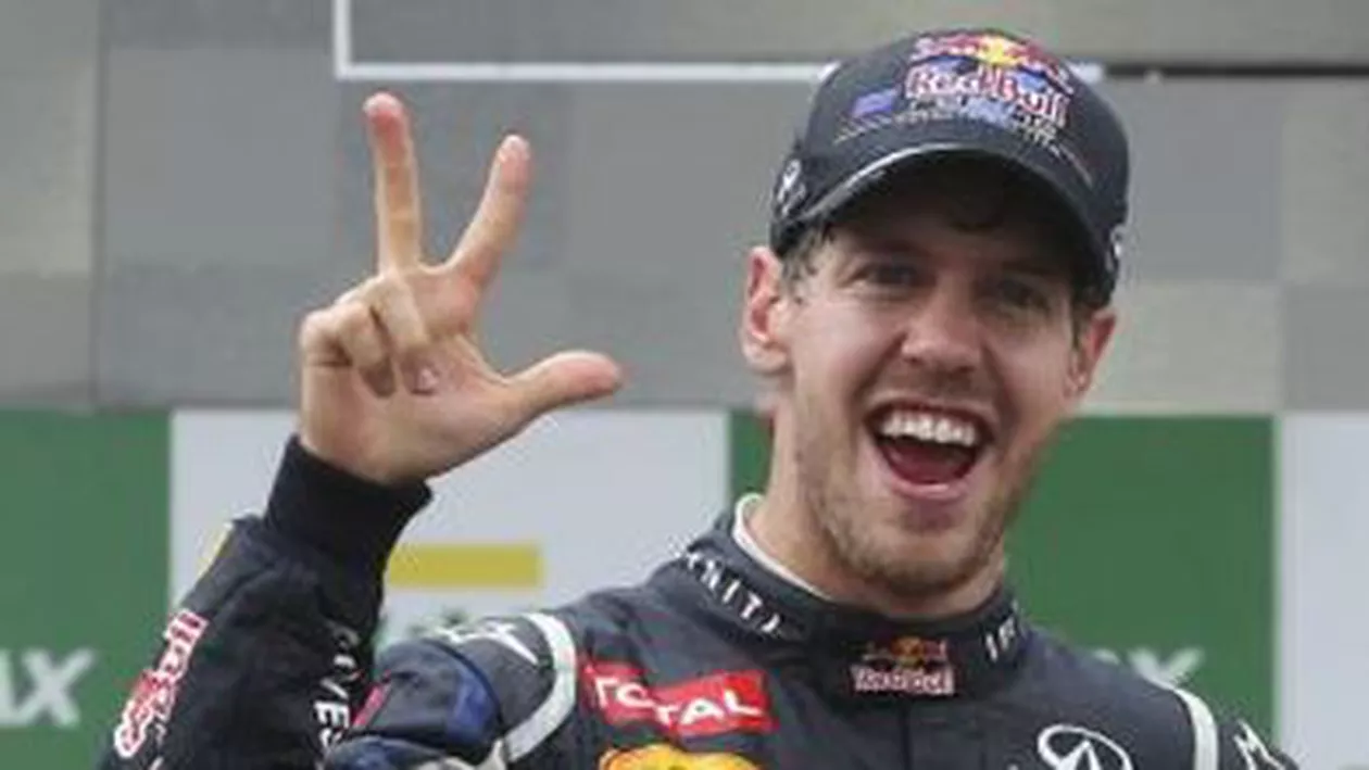 Pilotul german Vettel câştigă şi în Brazilia şi egalează recordul lui Ascari