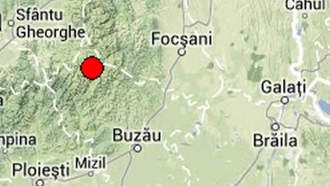 Cutremur de 3,7 pe scara Richter, înregistrat în Vrancea