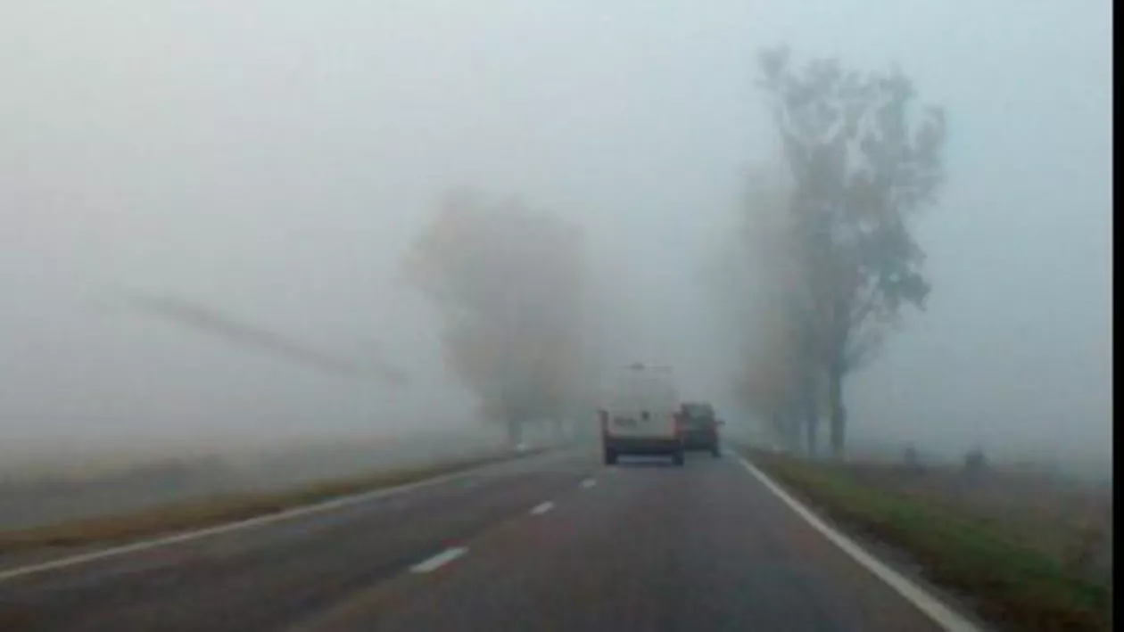 Cod galben de ceaţă în Ilfov, Buzău şi Dâmboviţa