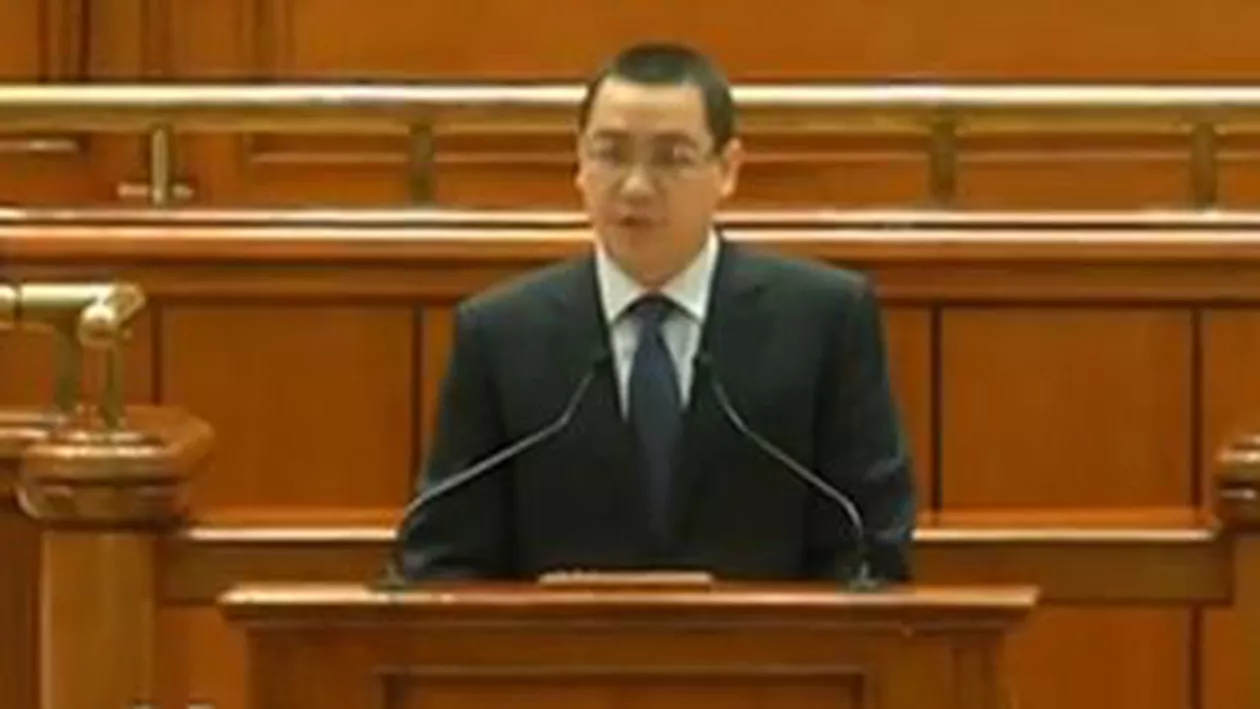 Premierul Ponta a prezentat proiectul legii bugetului în Parlament