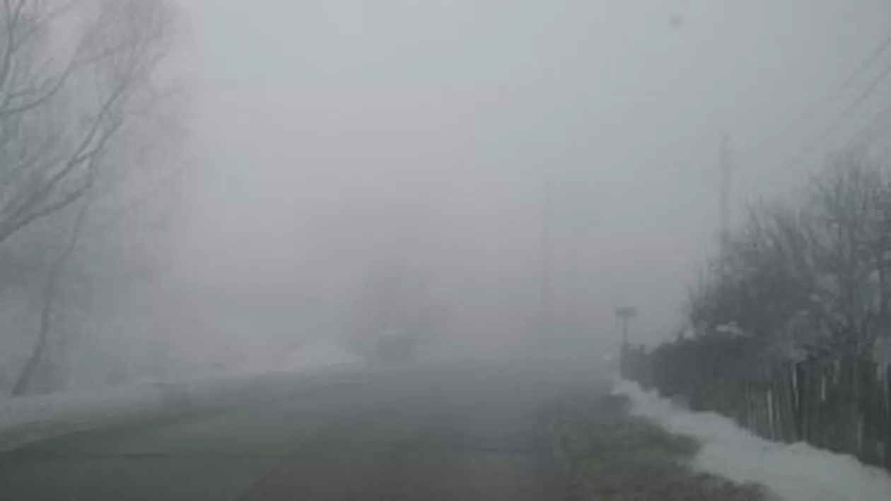 Avertizare cod galben de ceață pentru județul Cluj