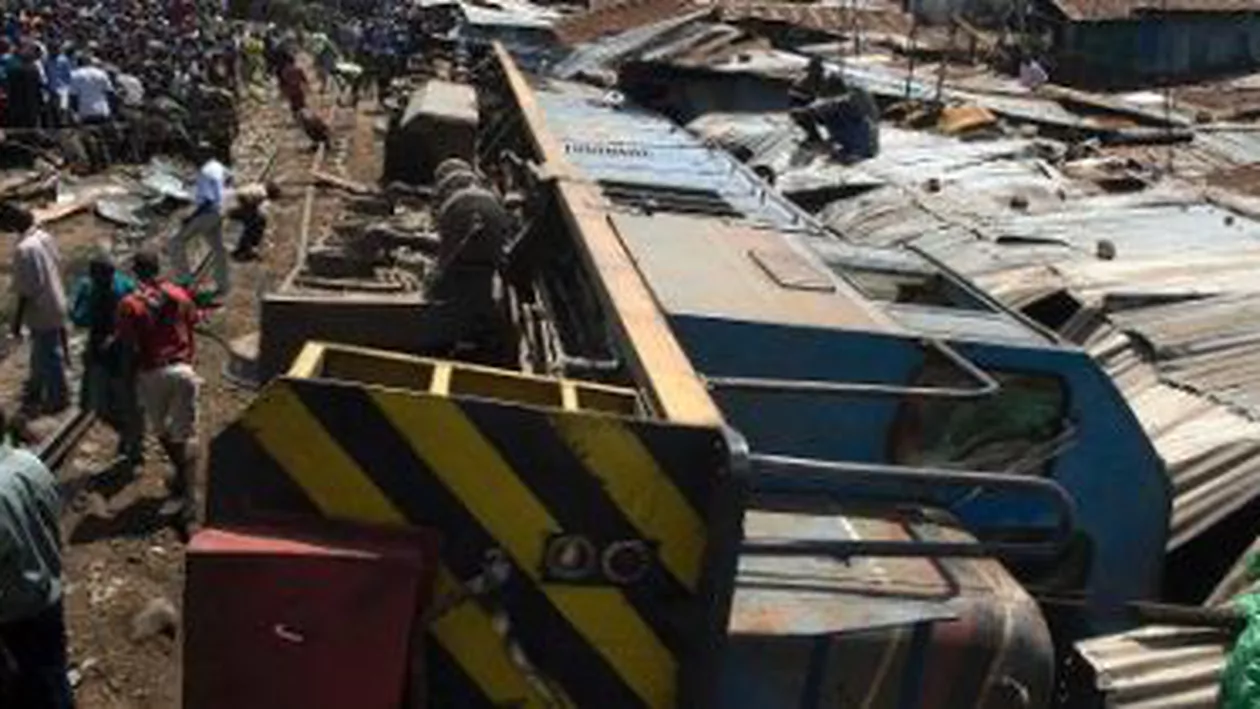 Nairobi: Cel puțin 10 persoane au fost rănite, după ce un tren de marfă a deraiat