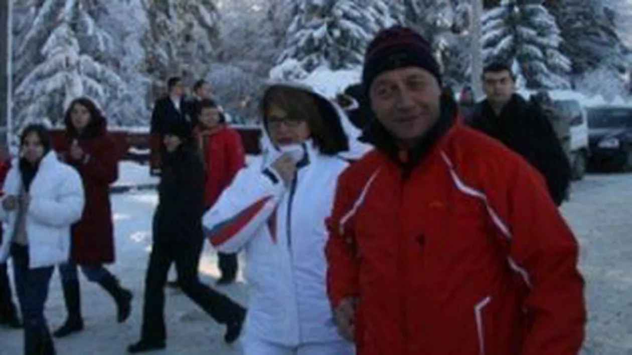 Președintele Traian Băsescu își petrece sărbătorile de iarnă la Predeal