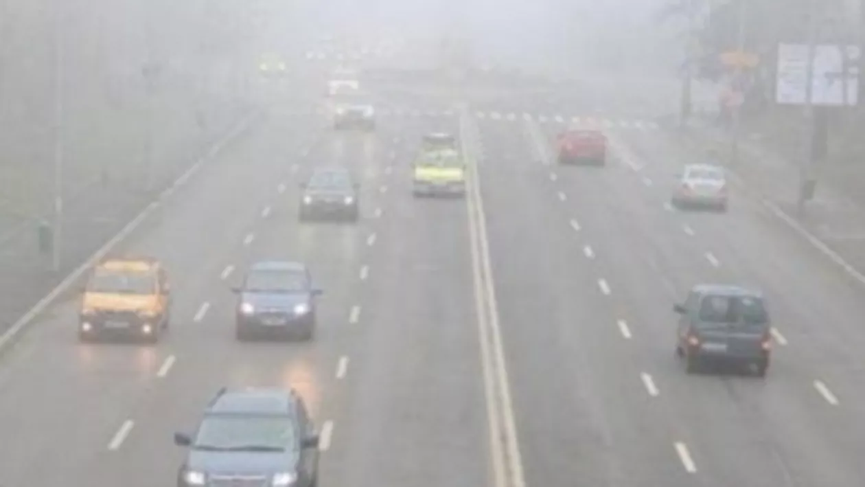 ANM: Cod galben de ceață în cinci județe din centrul, vestul și sudul țării