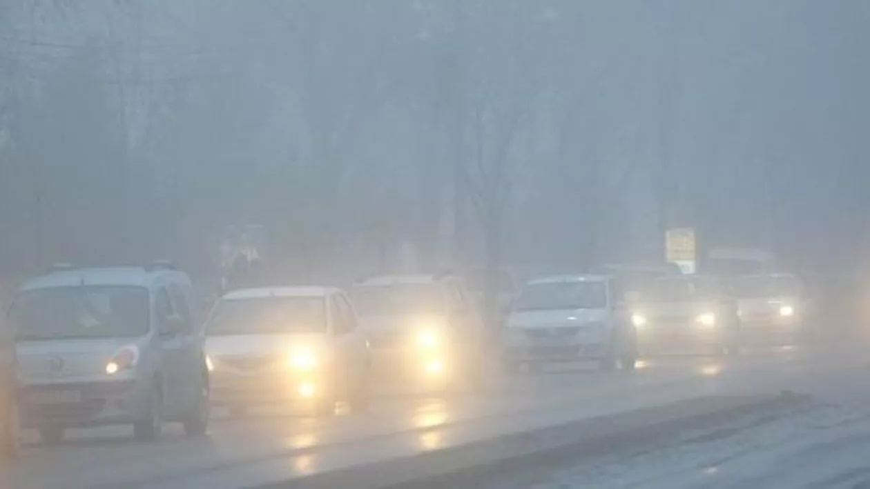 Cod galben de ceaţă în Bucureşti şi 19 judeţe din sudul, estul şi centrul ţării