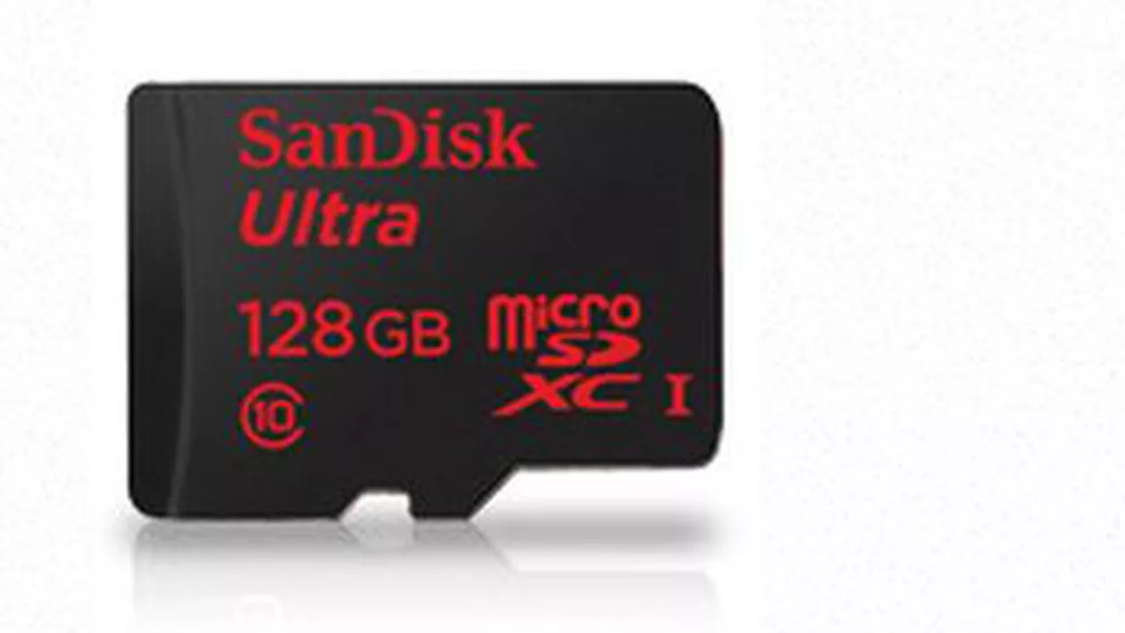 SanDisk a anunțat lansarea celui mai mare card din lume, cu o capacitate de 128 GB