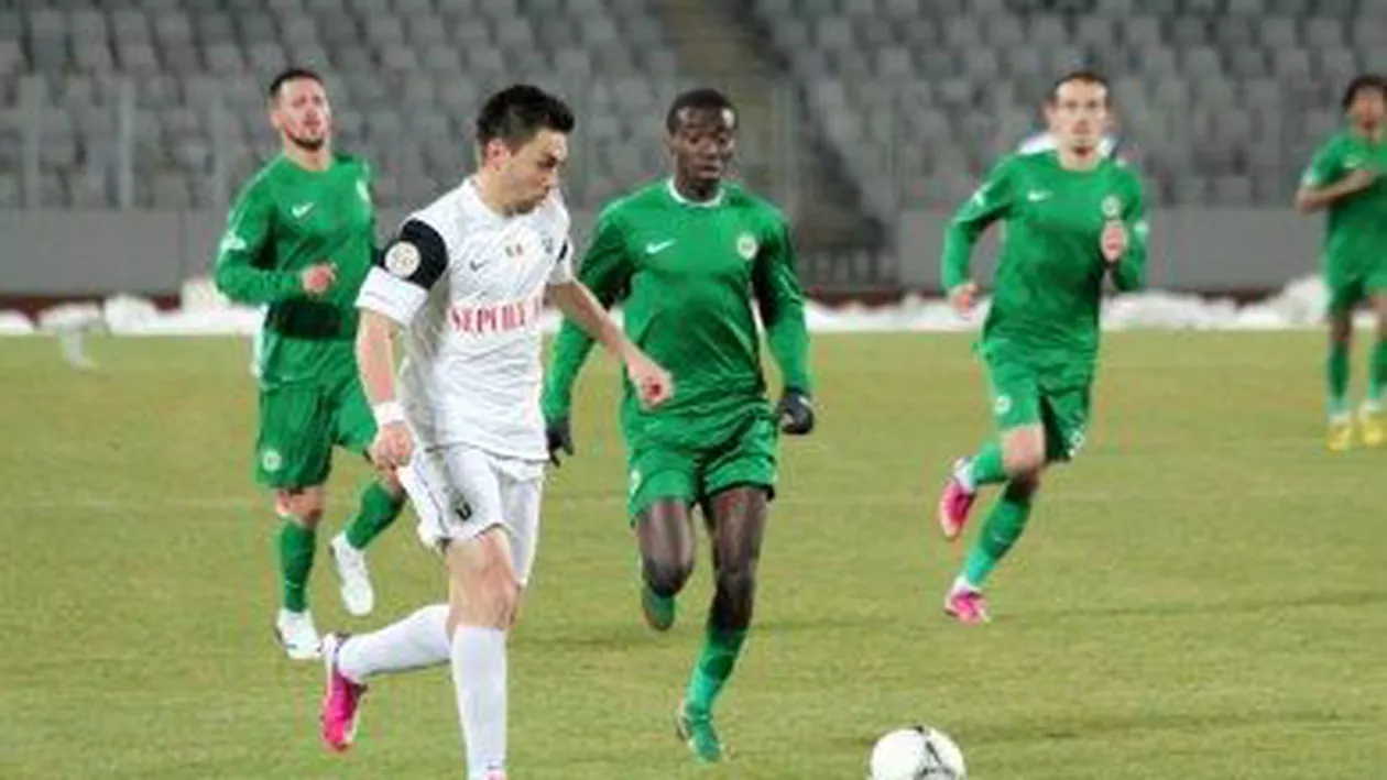 Liga I: Concordia Chiajna - Universitatea Cluj, scor 1-1