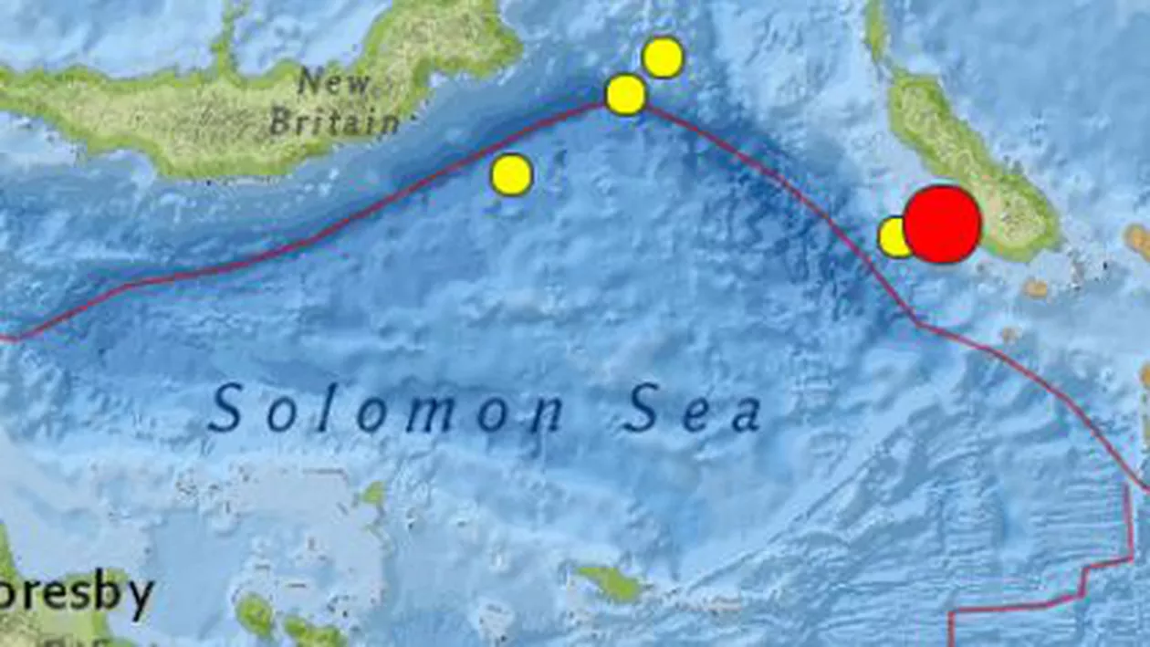 Cutremur cu magnitudinea 7,3 în largul statului Papua Noua Guinee
