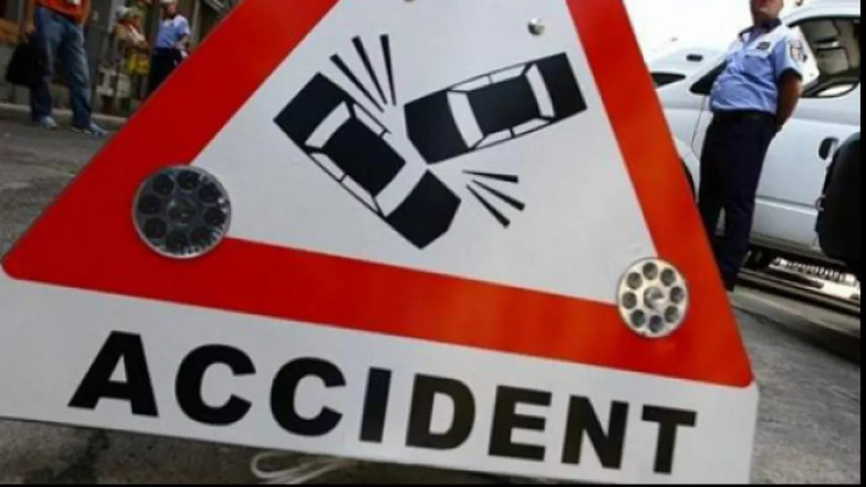 Vaslui: Copil de şase ani grav rănit şi patru maşini avariate, în urma unui accident în lanţ