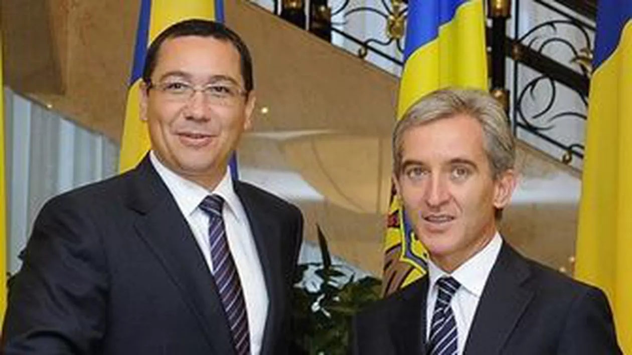 Ponta şi Leancă au ajuns în satul Sculeni, pentru a marca eliminarea vizelor în UE pentru moldoveni