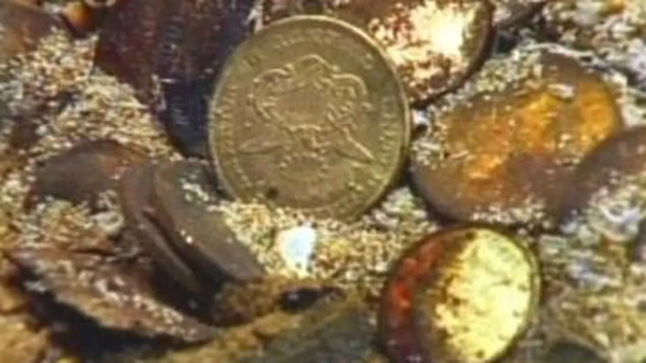 Aur în valoare de 1,3 milioane dolari a fost recuperat de pe o corabie scufundată în anul 1857