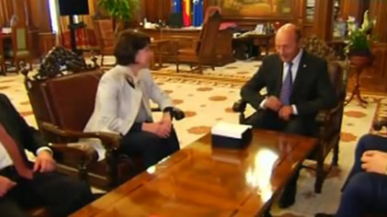 Traian Băsescu s-a întâlnit cu președinta Oracle la Cotroceni (VIDEO)