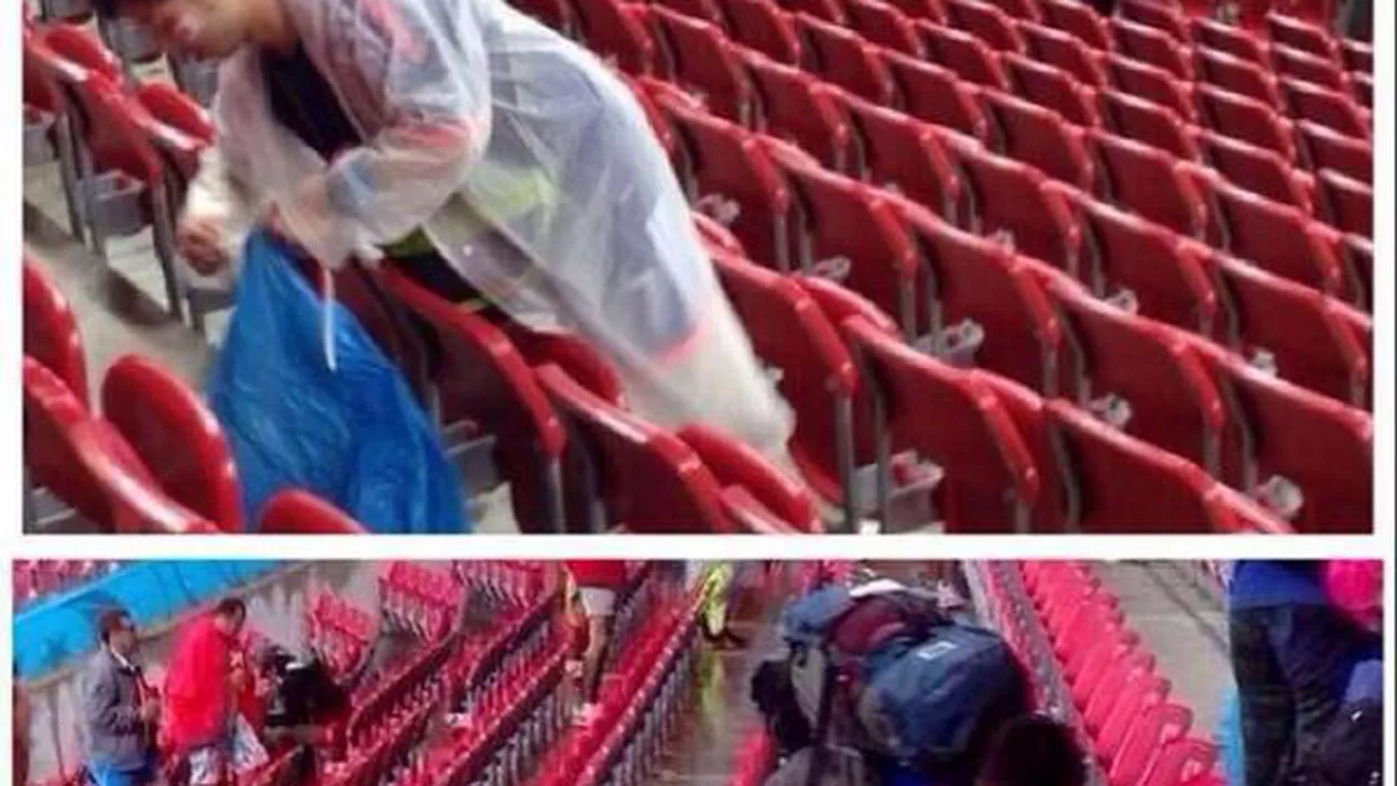 Japonezii, lecție de spirit civic la Cupa Mondială: Au curățat tribuna de gunoaie după ce au pierdut meciul (FOTO)