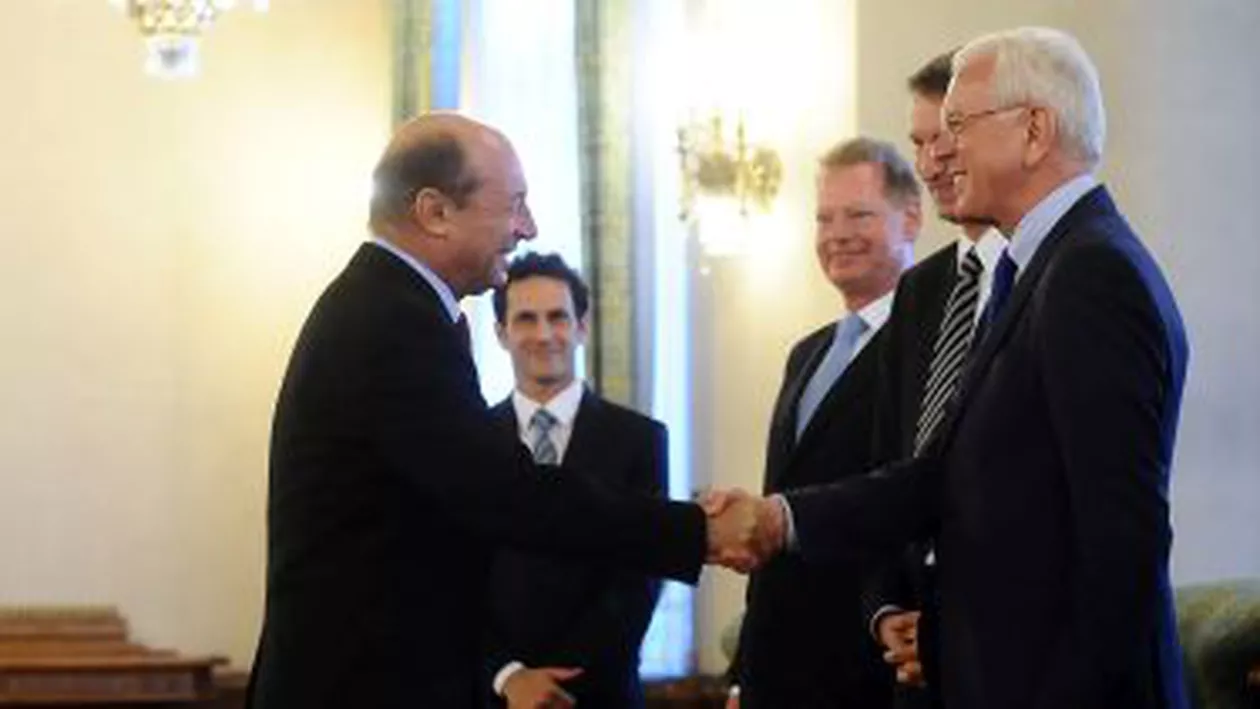 Traian Băsescu i-a mulțumit lui Pöttering că a pledat pentru integrarea europeană a statelor foste comuniste