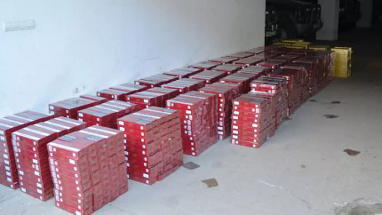 Peste 23.000 de pachete cu țigări de contrabandă, depistate la frontiera cu Ucraina