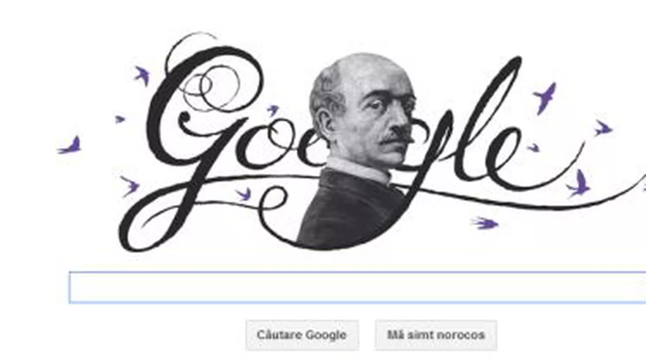Vasile Alecsandri, sărbătorit de Google printr-un logo special