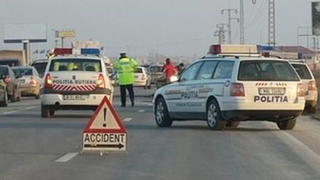 Accident pe DN1: Patru persoane, între care o fetiță de 11 ani, au fost rănite în urma coliziunii a două mașini