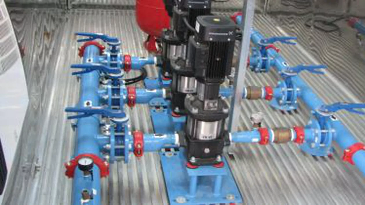 Capul și pielea unei capre moarte, găsite în rotorul unei stații de pompare a apei din Timișoara