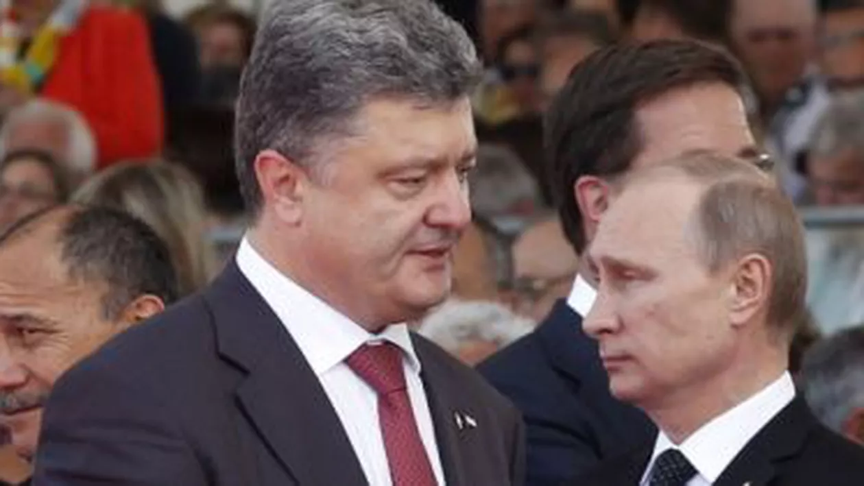 Vladimir Putin și omologul său ucrainean au o întreverede bilaterală, la Minsk