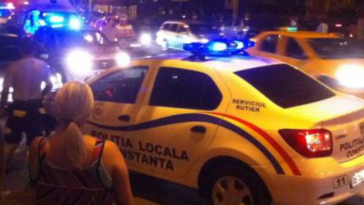 Constanța: Un polițist a fost lovit cu mașina de un bărbat nervos