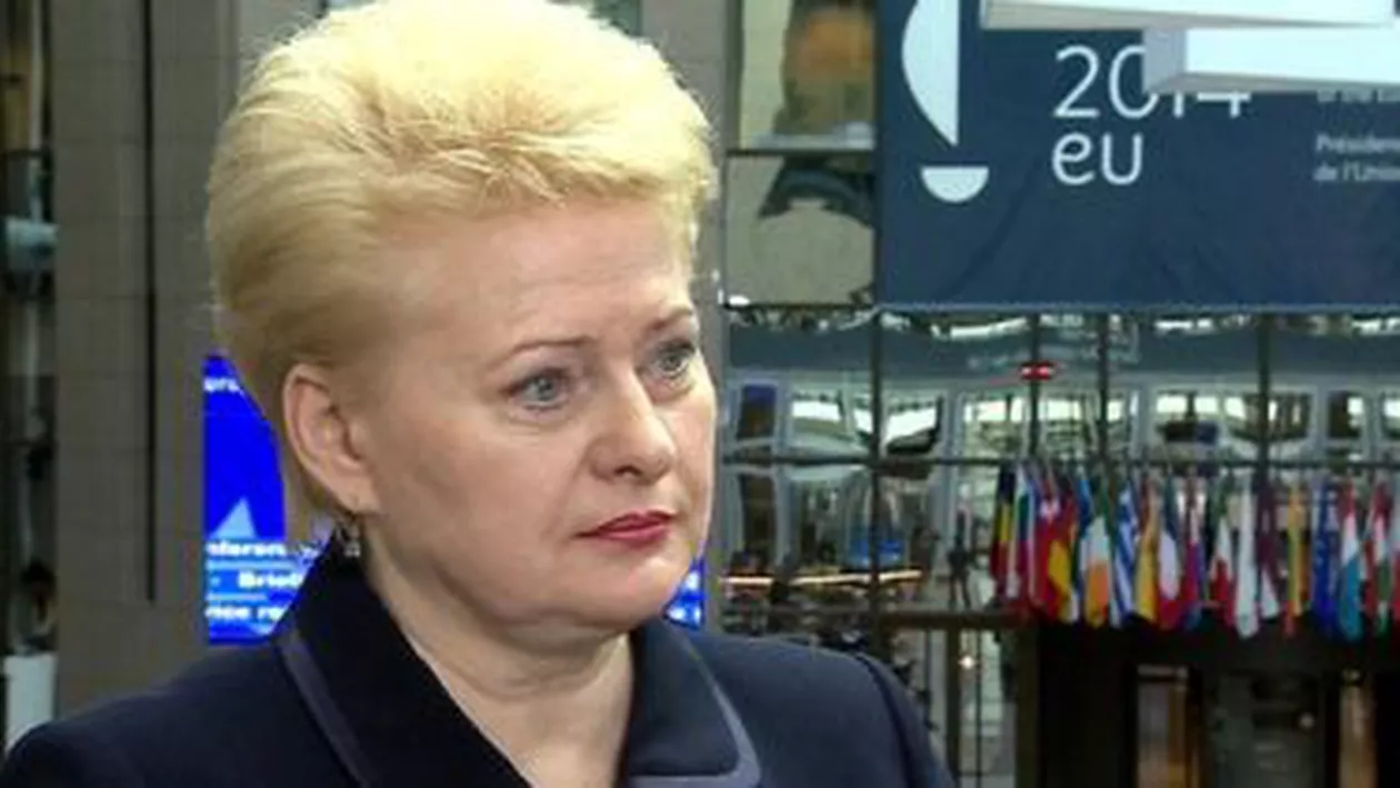 Președinta lituaniană Dalia Grybauskaite a comparat Rusia lui Putin cu gruparea Stat Islamic