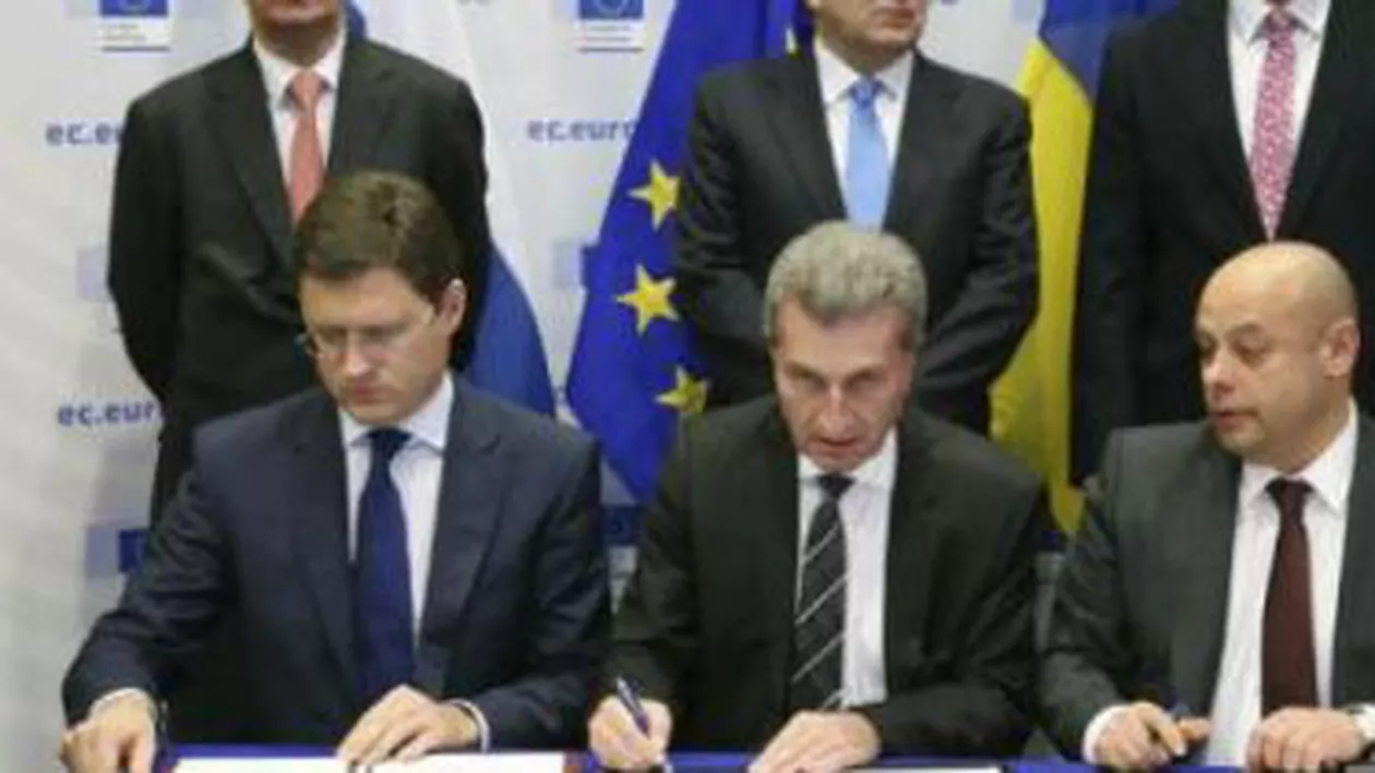 Ucraina, Rusia și UE au semnat un acord privind livrarea de gaz rusesc în iarnă