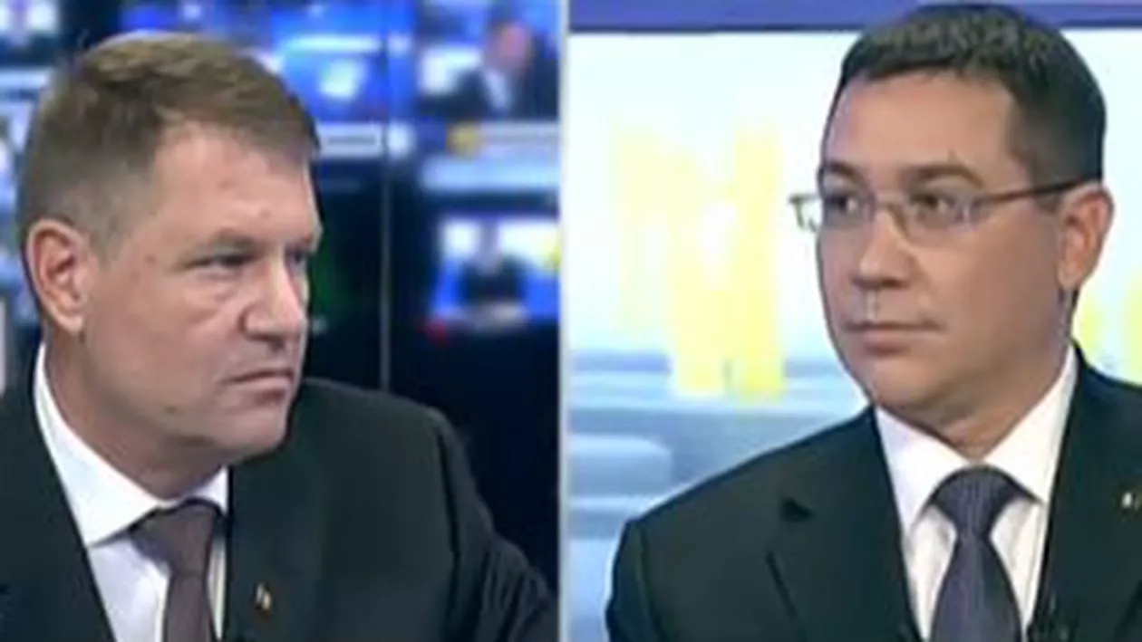 Schimb acid de replici la dezbaterea prezidenţială. Iohannis: „Nu mă mai întrerupeţi”. Ponta: „Nu sunteţi vreun stăpân de sclavi”