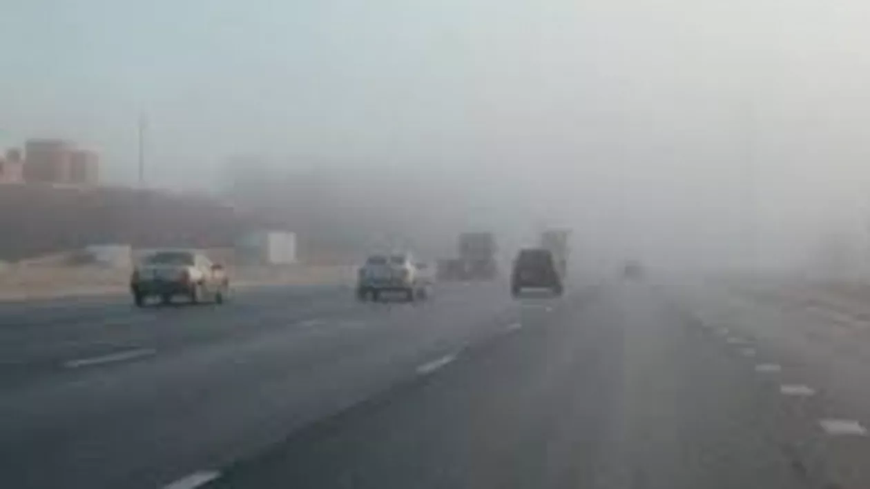 Cod galben de ceață în Dobrogea și în trei județe din sudul țării