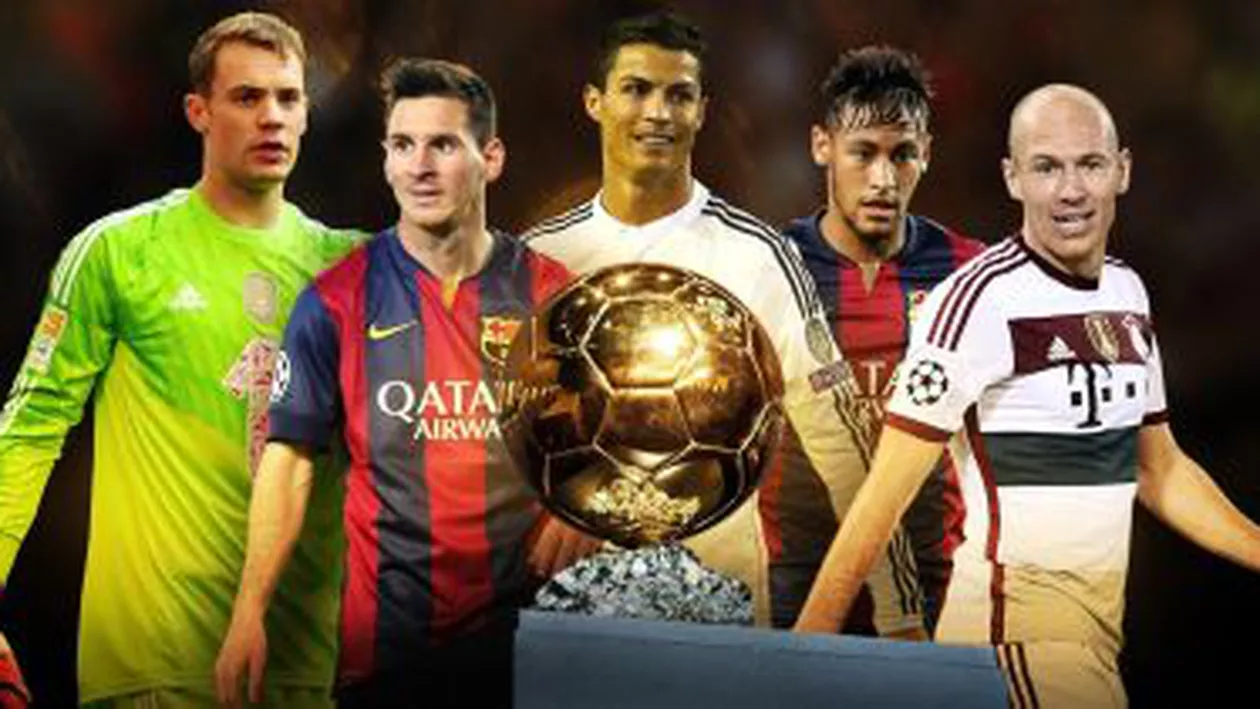 Ronaldo, Messi și Neuer, favoriți la câștigarea Balonului de Aur 2014