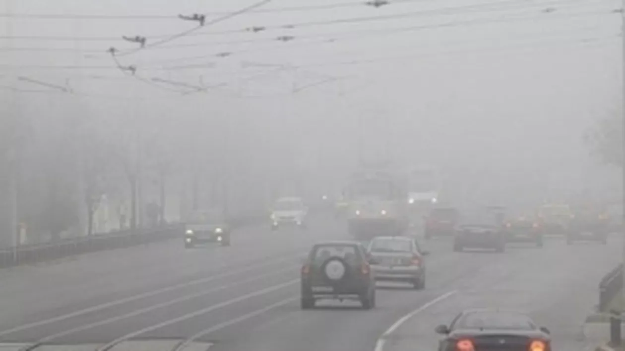 Cod galben de ceață în 19 județe și în Capitală