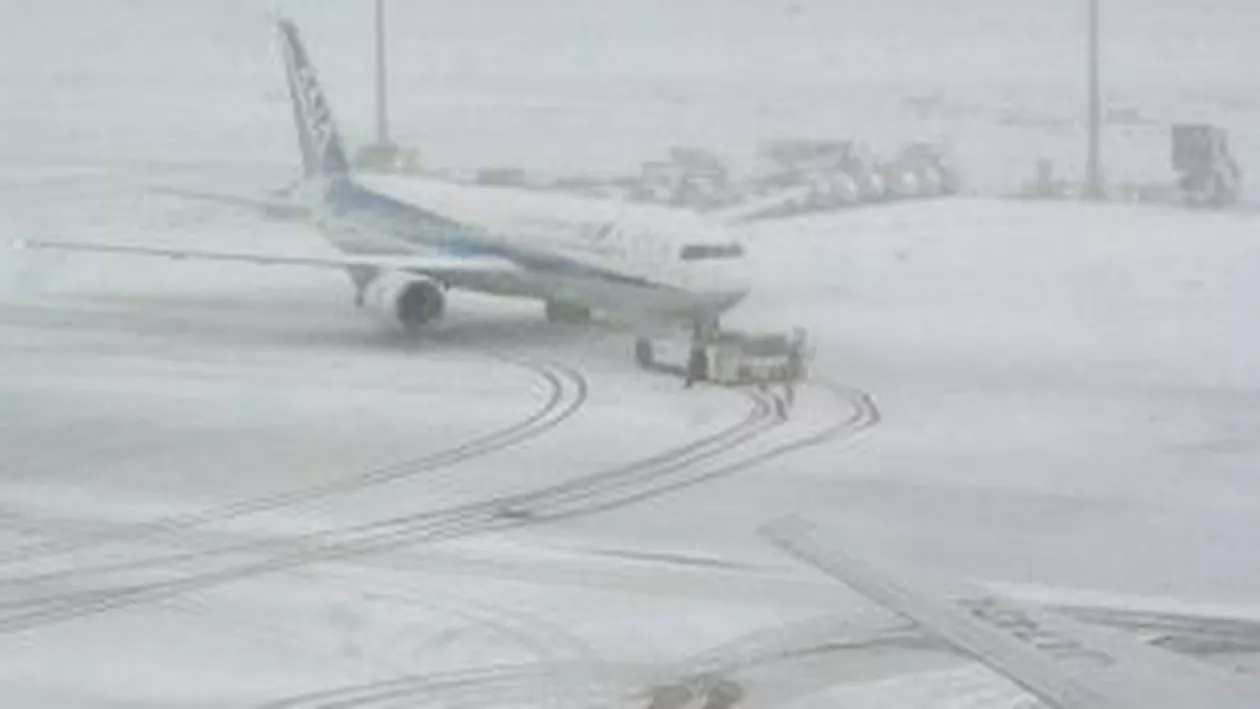 Furtună de zăpadă în Japonia: Sute de zboruri interne au fost anulate din cauza condițiilor meteo