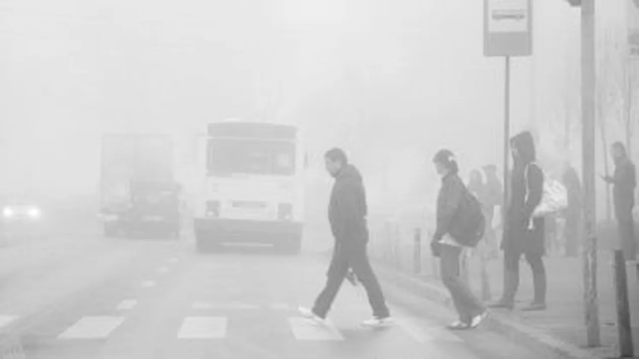 Cod galben de ceață, emis pentru județele Olt, Dolj și Gorj