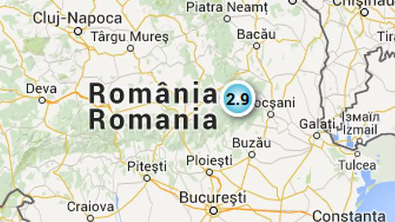 Cutremur în Vrancea, înregistrat duminică