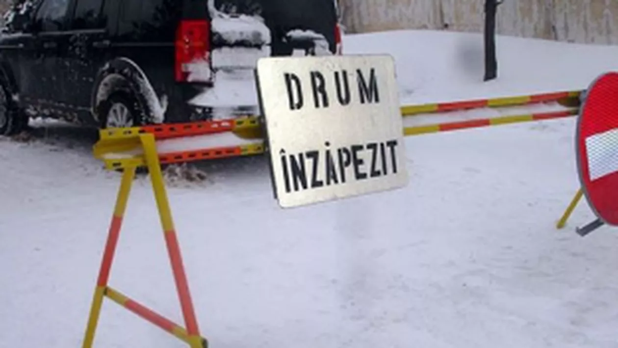 Infotrafic: Un singur tronson de drum național din județul Galați rămâne închis din cauza ninsorii și a viscolului