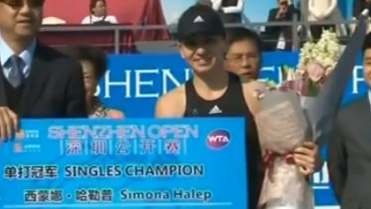Simona Halep a câștigat turneul de la Shenzhen