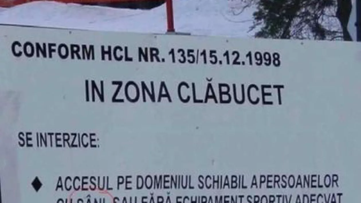 Accesul persoanelor cu ”sâni”, este interzis pe o pârtie de schi din Predeal (FOTO)