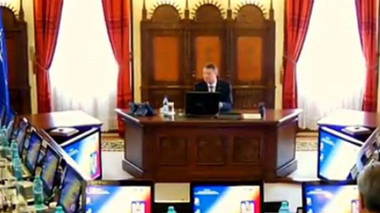 Prima ședință a CSAT condusă de Klaus Iohannis: Situația din Ucraina, prima temă de pe ordinea de zi (VIDEO)