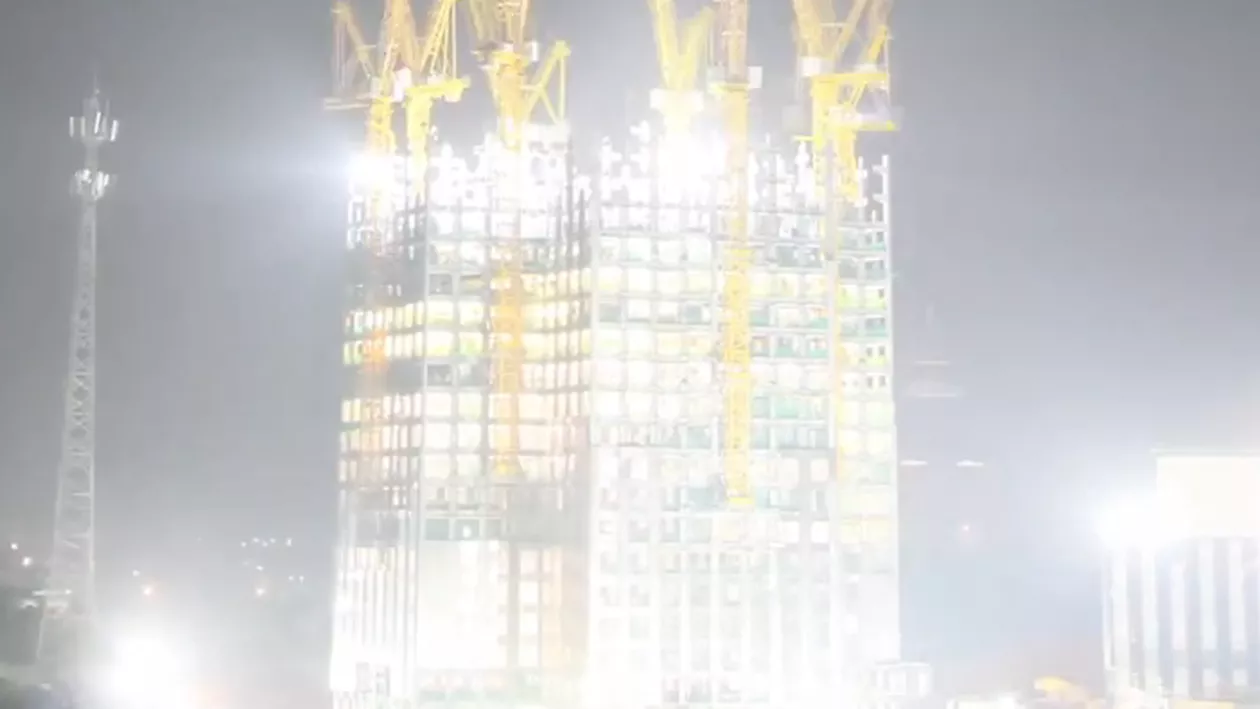 Un zgârie-nori de 57 de etaje din China, construit în 19 zile (VIDEO)