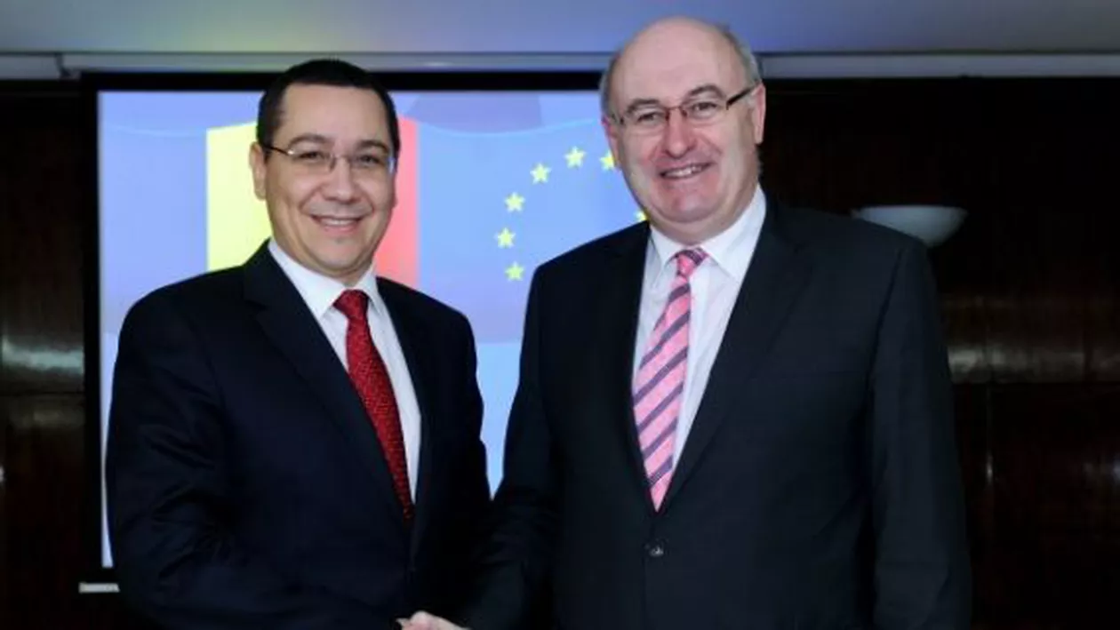 Comisarul european pentru agricultură face prima vizită oficială în România: Phil Hogan a fost primit de Victor Ponta la Palatul Victoria