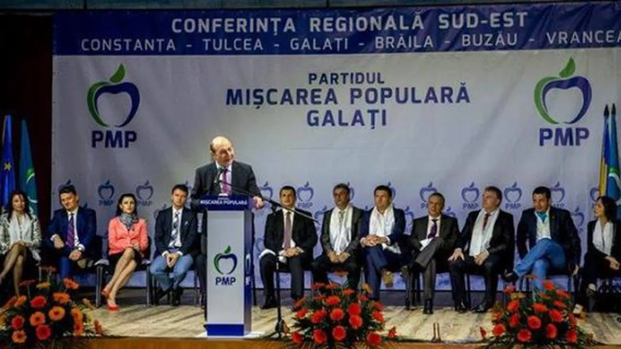 Traian Băsescu: Politic, PMP dezavuează în mod egal PNL şi PSD. Sunt responsabili, motivați și conștienți că țara are nevoie de altfel de politicieni