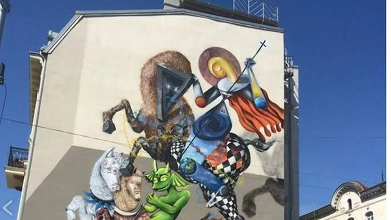 Puterea BOR asupra libertății de exprimare: Preoții unei biserici din Capitală vor să cenzureze o pictura murală din motive religioase (FOTO)